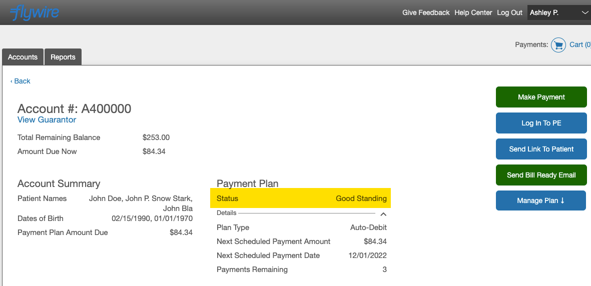 How to add new visits to a current payment plan – Flywire Healthcare